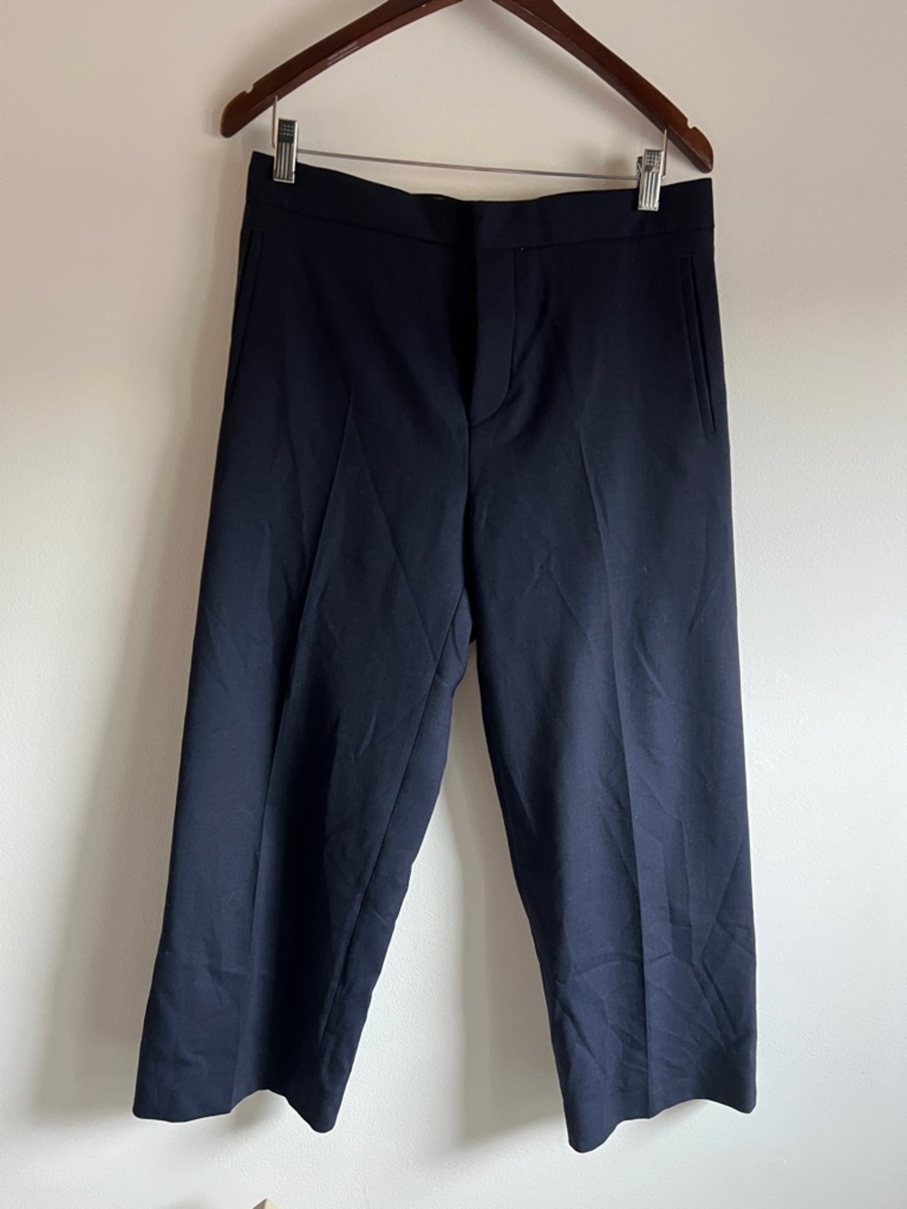 Acne Studios Cropped Wide-Leg Trousers